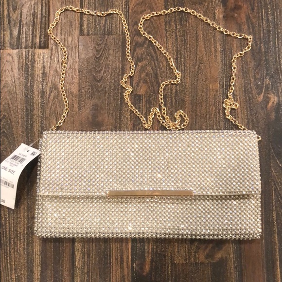 INC International Concepts Handbags - INC Heather Clutch One Size Gold NWT
